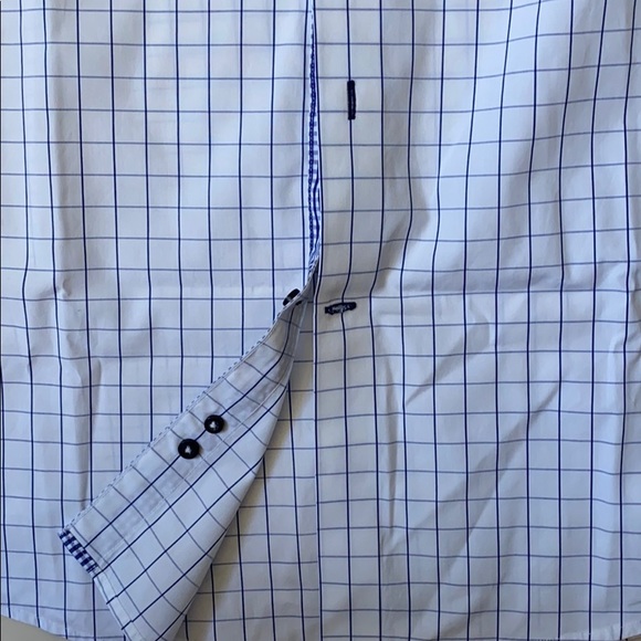 H&M Blue Square Check Dress Shirt - Picture 8 of 10